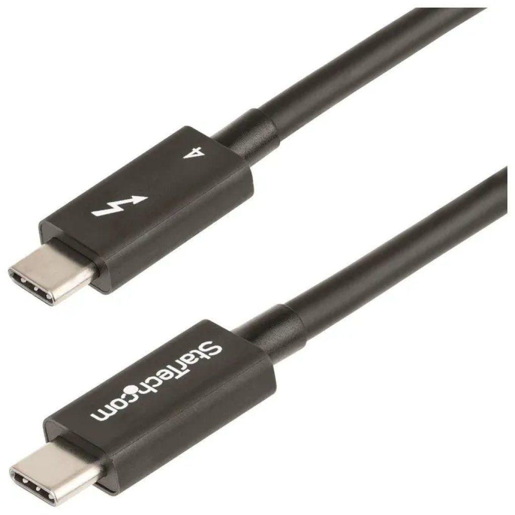 STARTECH.COM StarTech TBLT4MM50CM – Cavo Thunderbolt 4 USB-C 40 Gbps, 100 W, 8K, 50 cm, Nero STARTECH.COM StarTech TBLT4MM50CM – Cavo Thunderbolt 4 USB-C 40 Gbps, 100 W, 8K, 50 cm, Nero