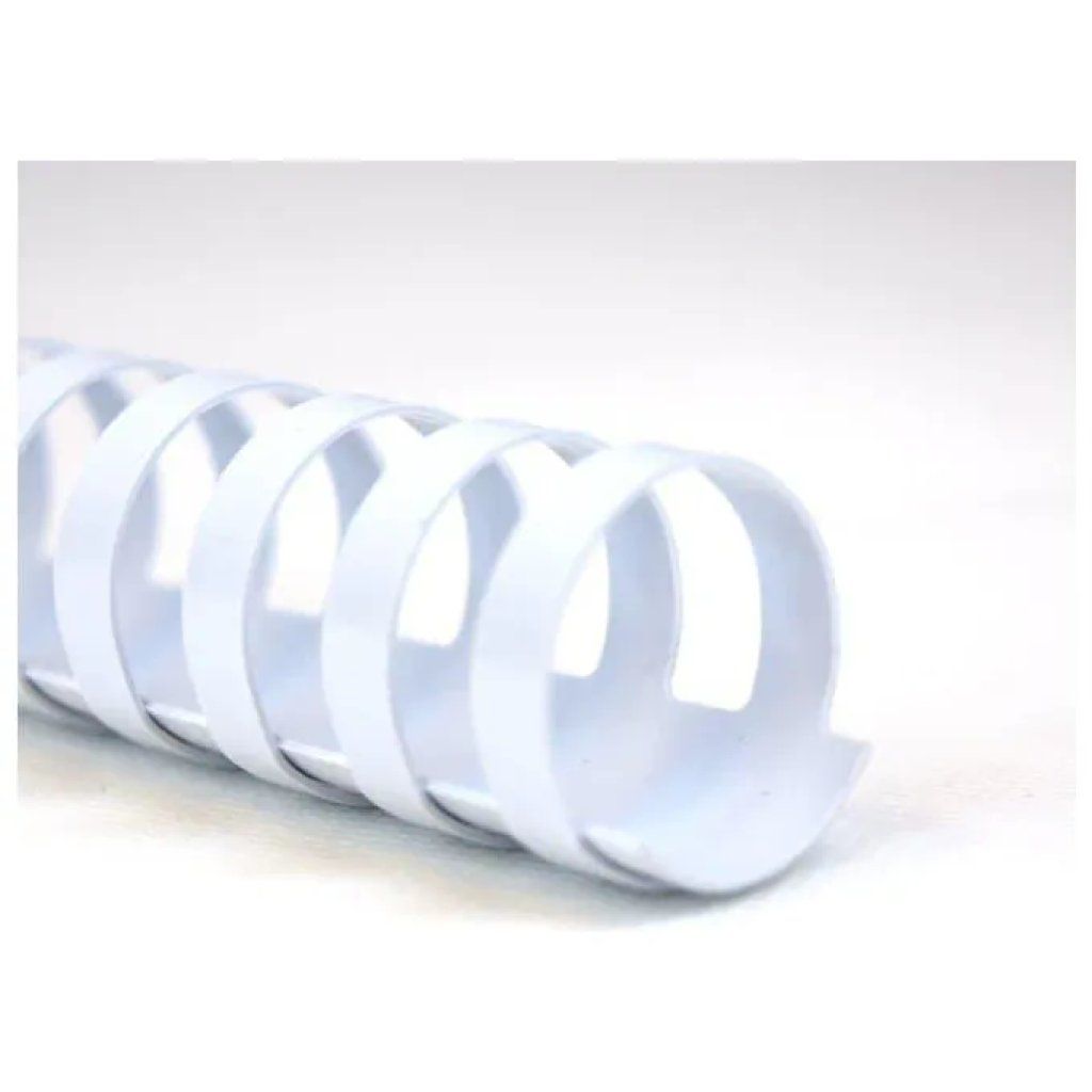 GBC CombBind dorsi plastici bianchi 8 mm, 100 pezzi GBC CombBind dorsi plastici bianchi 8 mm, 100 pezzi