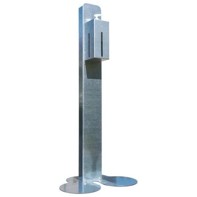 ITB SOLUTION ITB OM07127 Supporto da Pavimento per Disinfettante Mani, Bianco