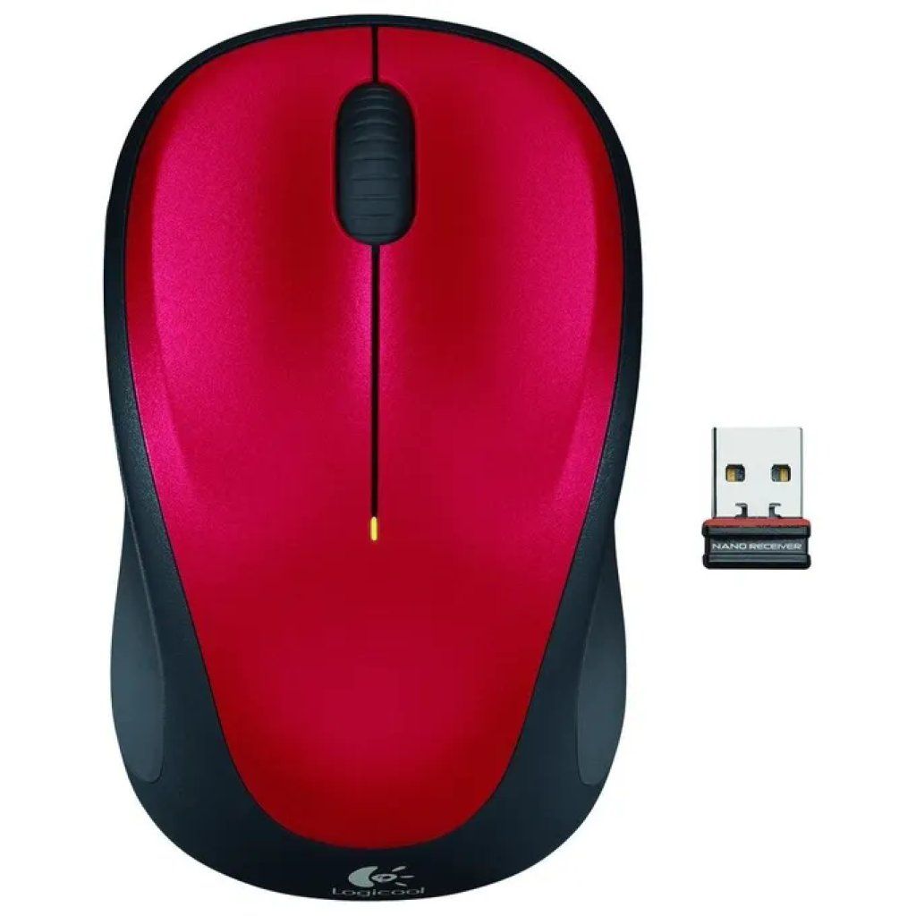 LOGITECH Mouse wireless Logitech M235 rosso