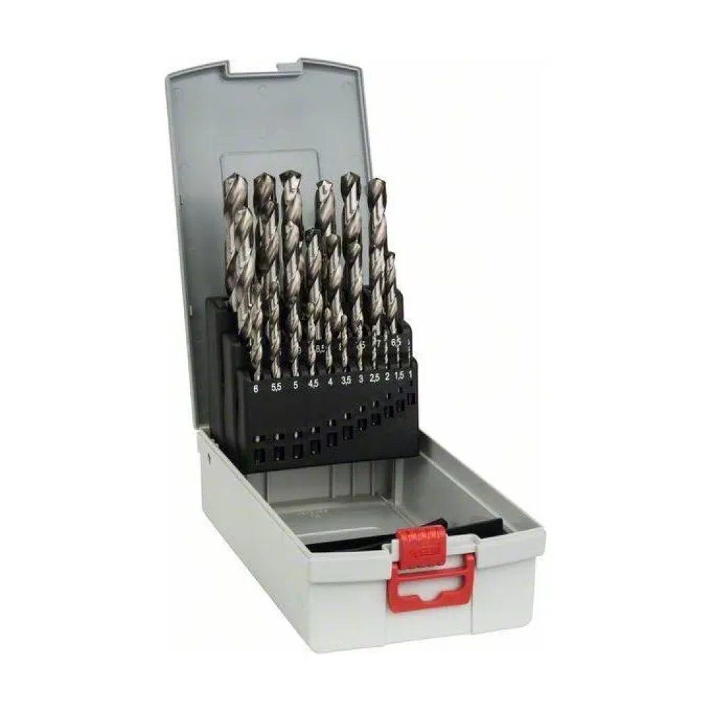 Bosch Professional ProBox set 25 punte HSS-G per metallo, 1–13 mm