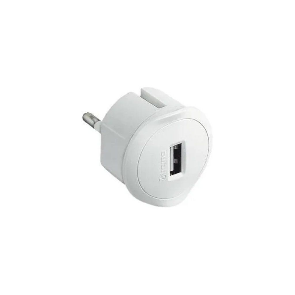 BTicino adattatore franco-tedesco con porta USB, 16 A, bianco