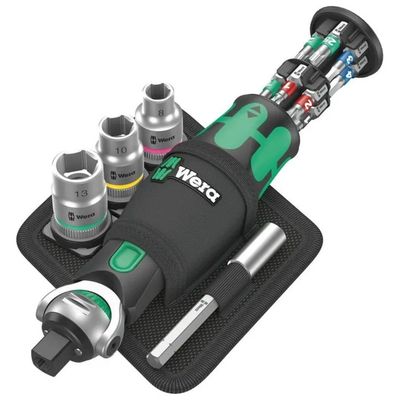 Wera Zyklop Pocket Set 2 – Cricchetto compatto con inserti e bussole