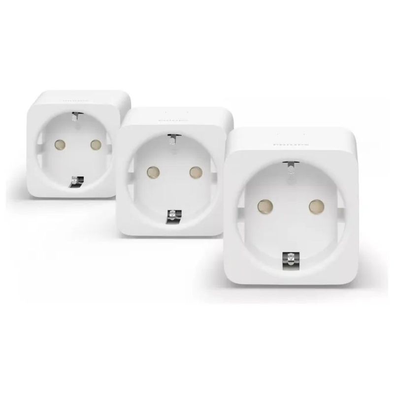 Philips Hue Smart Plug EU – Presa intelligente tipo F, 2300 W, Bluetooth e ZigBee, bianca