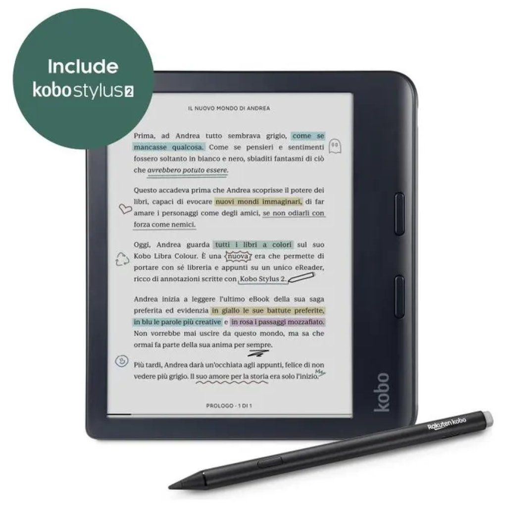 Kobo Libra Colour eReader 7” E Ink Kaleido 3, 32 GB, Nero