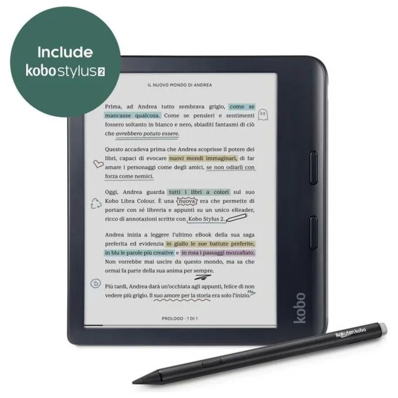 Kobo Libra Colour eReader 7” E Ink Kaleido 3, 32 GB, Nero