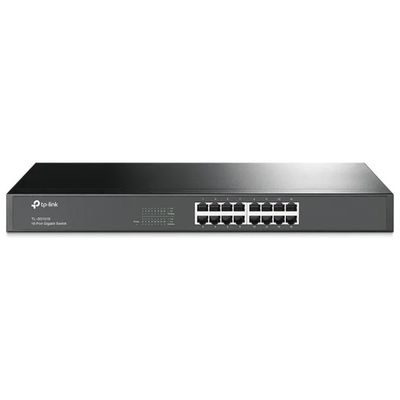 TP-Link TL-SG1016 Switch Gigabit Ethernet 16 Porte, Rack 1U, Fanless