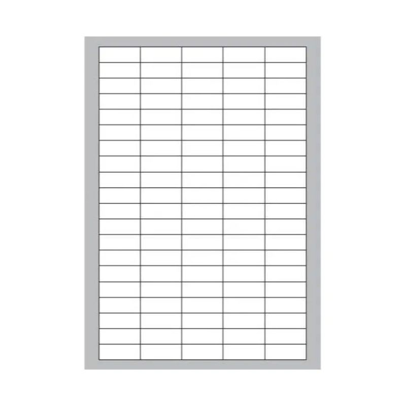Megastar LP4MS-3714 Etichette Adesive Multiuso 37 x 14 mm, 100 Fogli, Bianche