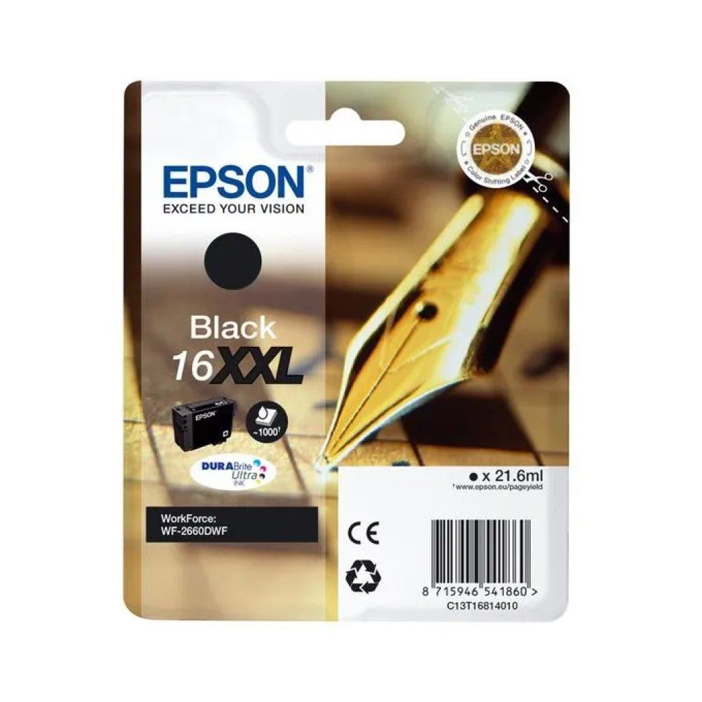 Epson 16XXL Cartuccia Originale Nero DURABrite Ultra Epson 16XXL Cartuccia Originale Nero DURABrite Ultra