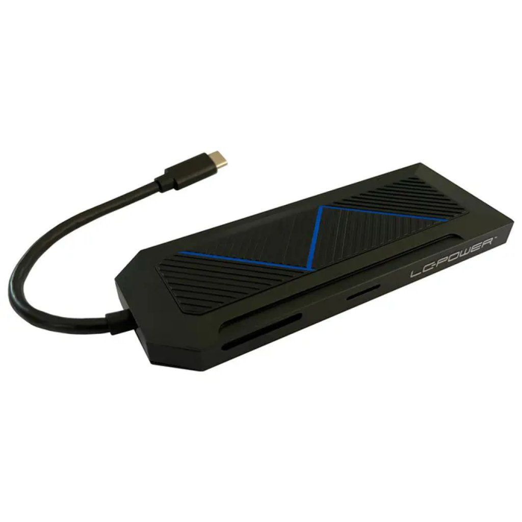 LC-POWER Hub USB-C LC-Power 6 in 1 con HDMI 4K e Power Delivery 100 W