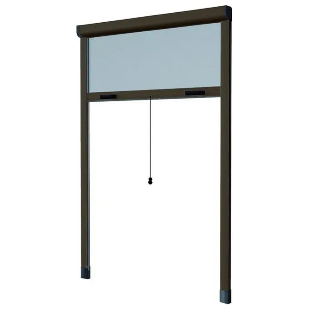 HUFIRMA HU-FIRMA 75408 Zanzariera verticale in alluminio marrone 80 × 170 cm HUFIRMA HU-FIRMA 75408 Zanzariera verticale in alluminio marrone 80 × 170 cm