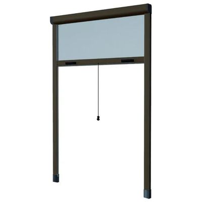 HUFIRMA HU-FIRMA 75408 Zanzariera verticale in alluminio marrone 80 × 170 cm
