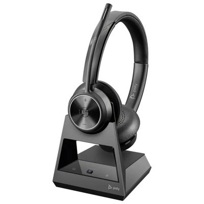 POLYCOM Cuffie stereo wireless Poly Savi 7320 DECT per Microsoft Teams, nere POLYCOM Cuffie stereo wireless Poly Savi 7320 DECT per Microsoft Teams, nere