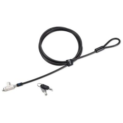 Kensington K64440WW Lucchetto con Chiave per Laptop, Cavo in Acciaio da 1,8 m, Slot N17, Nero