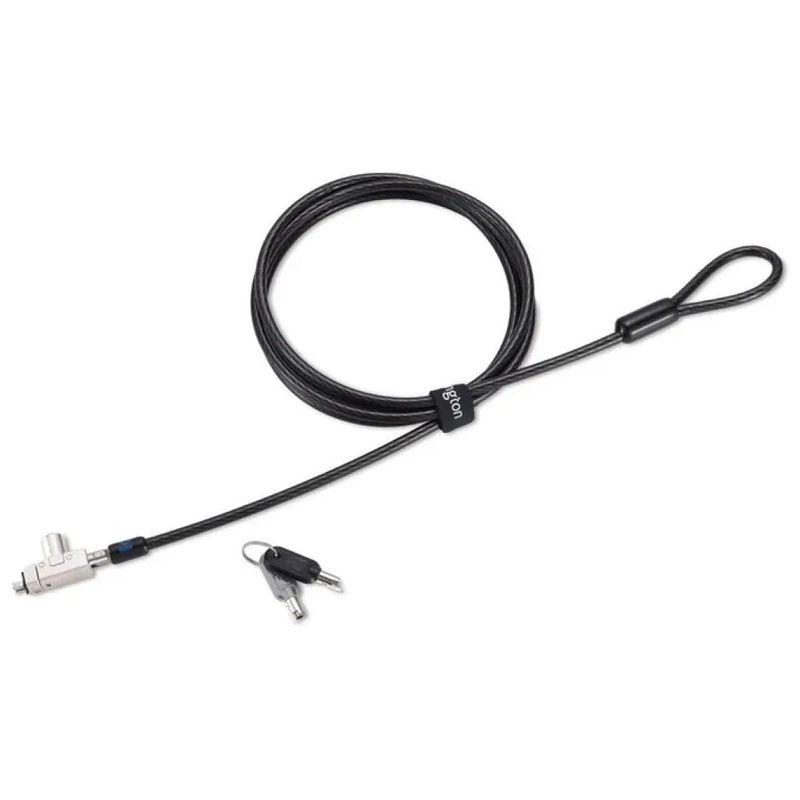 Kensington K64440WW Lucchetto con Chiave per Laptop, Cavo in Acciaio da 1,8 m, Slot N17, Nero
