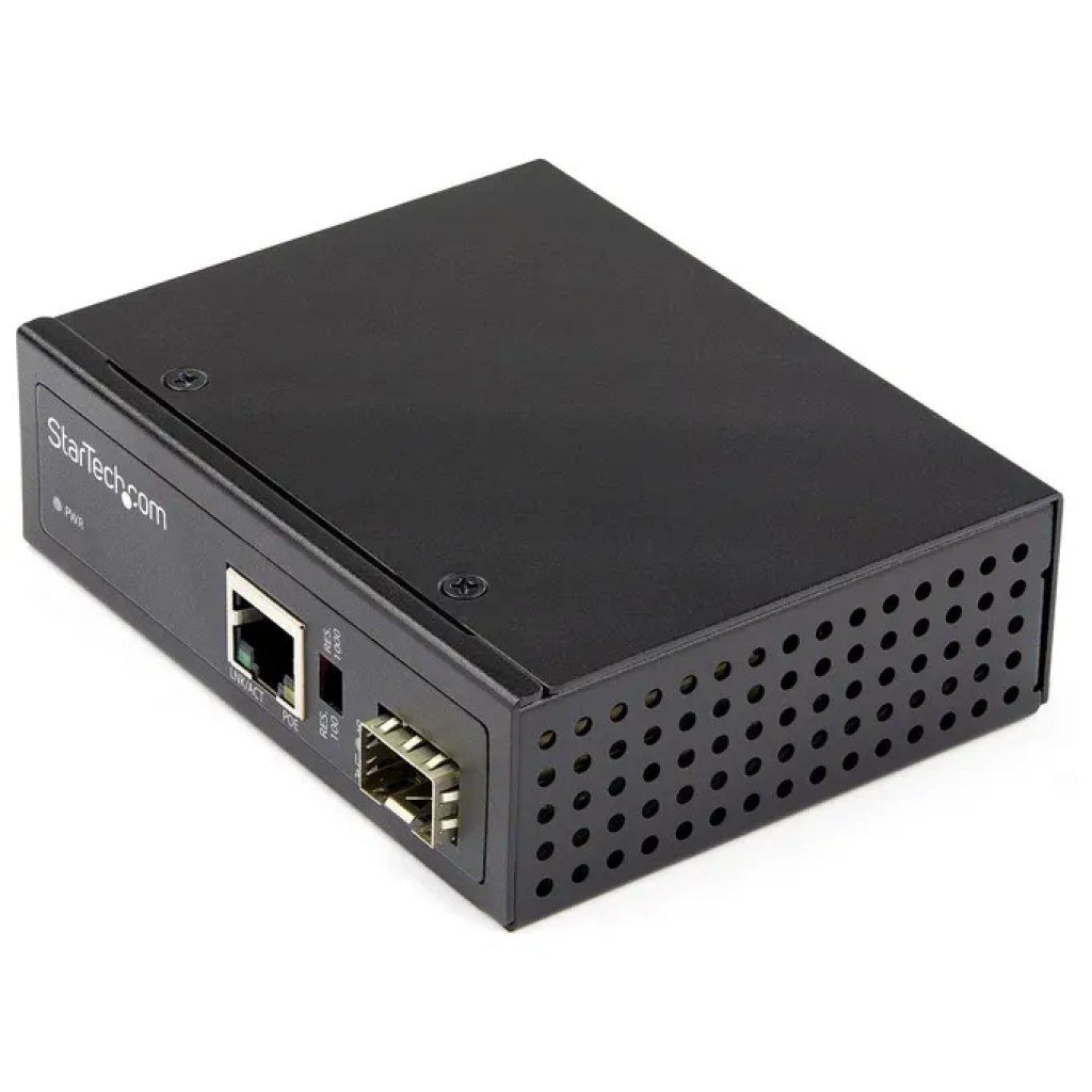 STARTECH.COM StarTech IMC1GSFP60W – Convertitore fibra-Ethernet Gigabit PoE+ 60 W