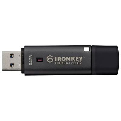 Kingston IronKey Locker+ 50 G2 – Chiavetta USB crittografata 32 GB