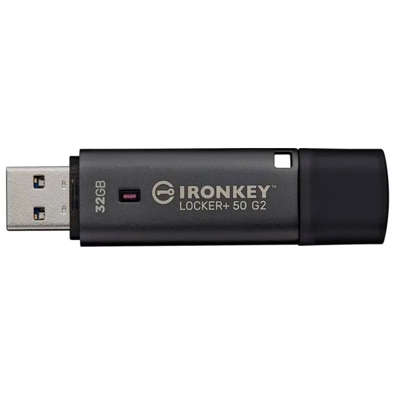 Kingston IronKey Locker+ 50 G2 – Chiavetta USB crittografata 32 GB