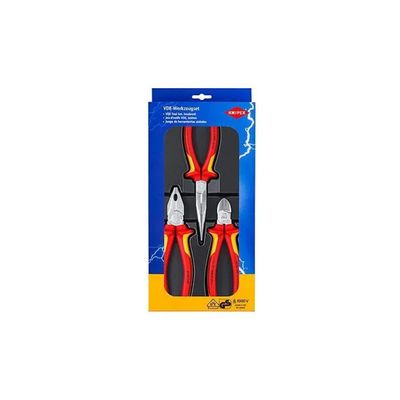 KNIPEX 00 20 12 Set 3 Pinze Isolate VDE 1000 V KNIPEX 00 20 12 Set 3 Pinze Isolate VDE 1000 V