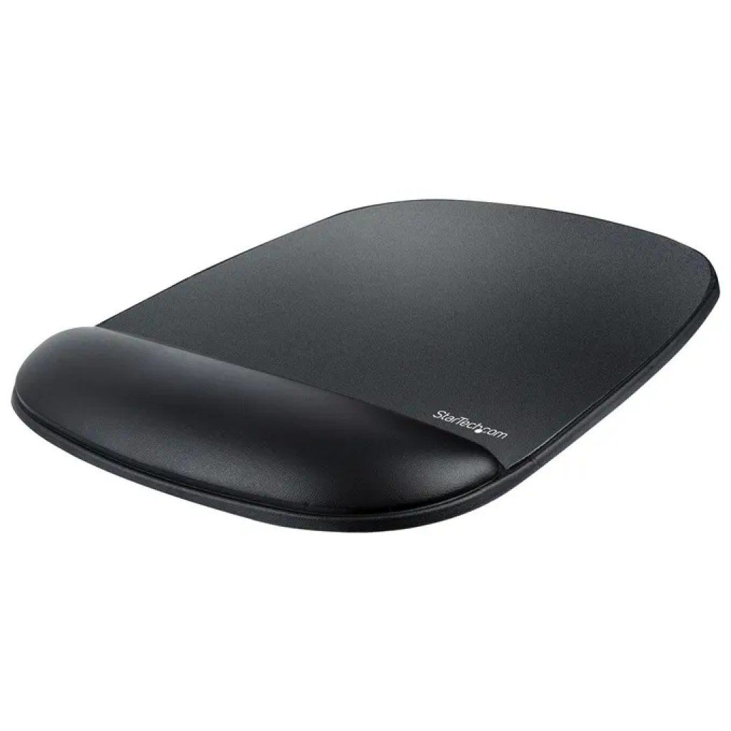 StarTech.com Tappetino Ergonomico per Mouse con Poggiapolso in Gel, Nero