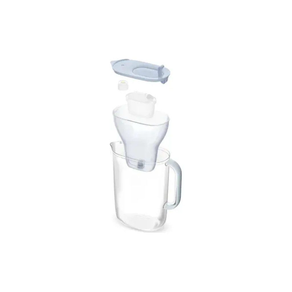 BRITA Style Caraffa Filtrante 2,4 L con 2 Filtri MAXTRA PRO All-in-1, Glacier Blue