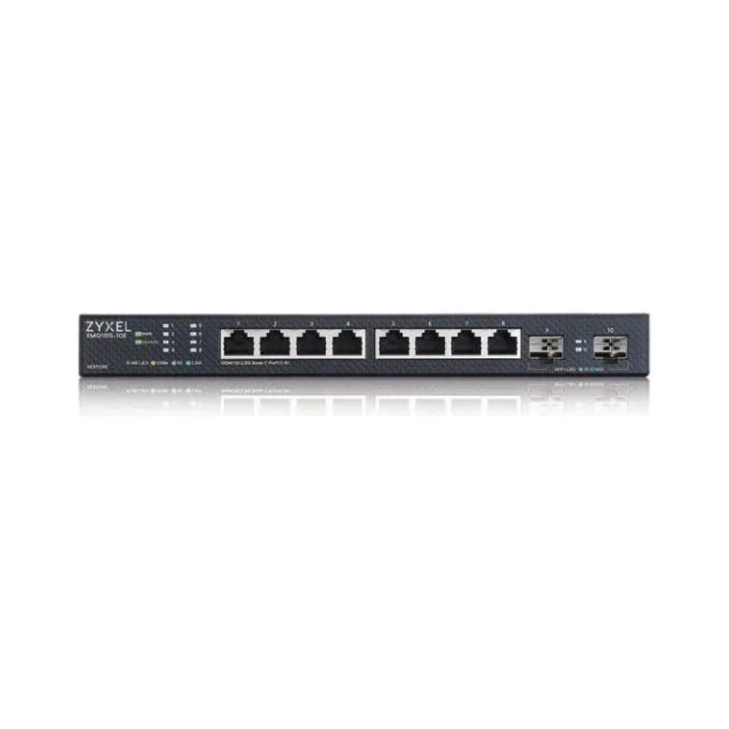 Zyxel XMG1915-10E Switch gestito L2, 8 porte 2.5GbE e 2 porte SFP+ 10GbE