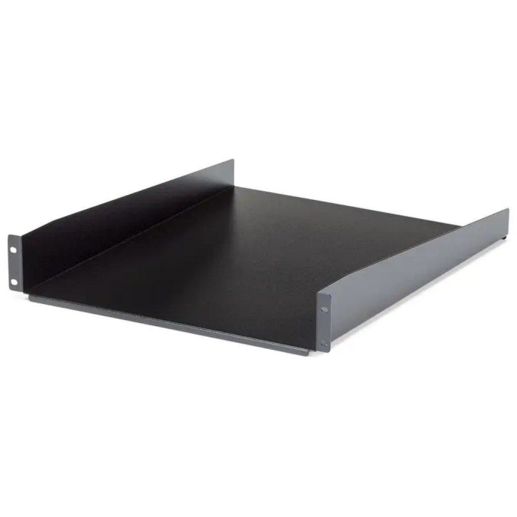 StarTech.com CABSHELF22 – Ripiano fisso rack 2U, 55,88 cm, nero