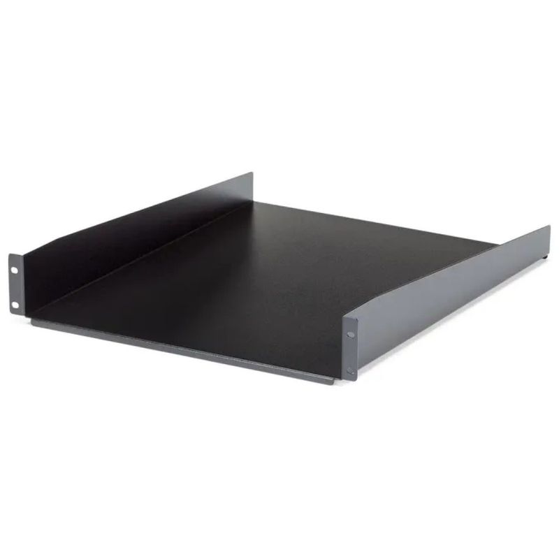 StarTech.com CABSHELF22 – Ripiano fisso rack 2U, 55,88 cm, nero