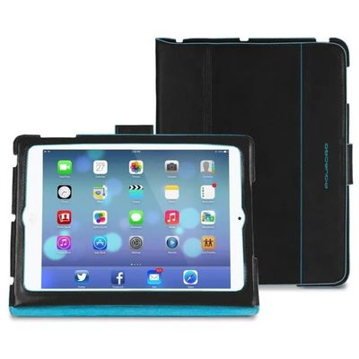 Piquadro AC3450B2-N – Custodia in pelle per iPad Air 2, nera