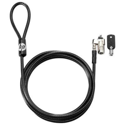 HP T1A62AA Lucchetto con Cavo in Acciaio e Chiave per Notebook