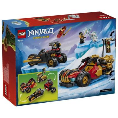 LEGO NINJAGO 71864 – Veicoli Combinabili di Kai e Cole, 394 Pezzi