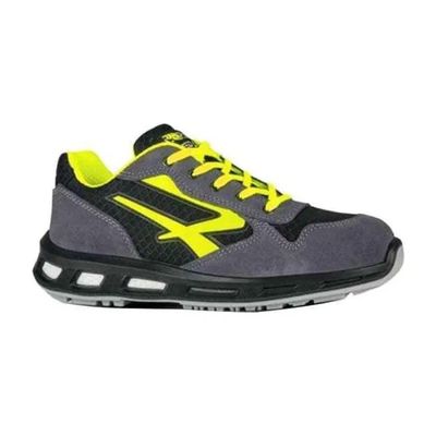 U-Power Yellow Red Lion RL20386 – Scarpe antinfortunistiche basse S1P SRC, taglia 44, grigie