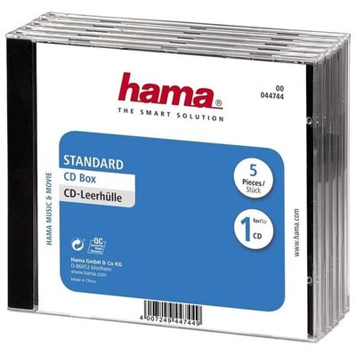 Hama Set da 5 Custodie Jewel Case per CD Hama Set da 5 Custodie Jewel Case per CD