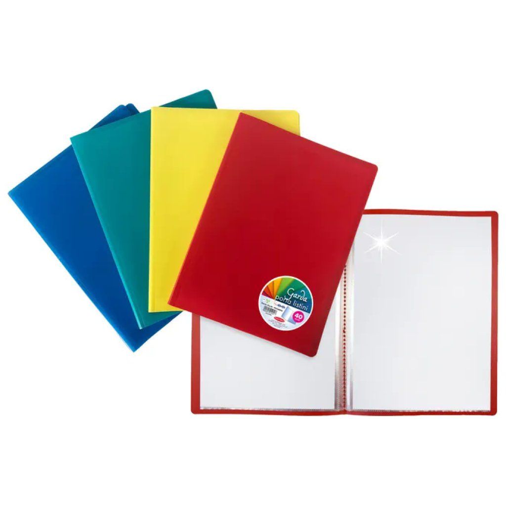 Plastibor Garda Portalistini A4 22 × 30 cm, 40 buste, confezione da 16