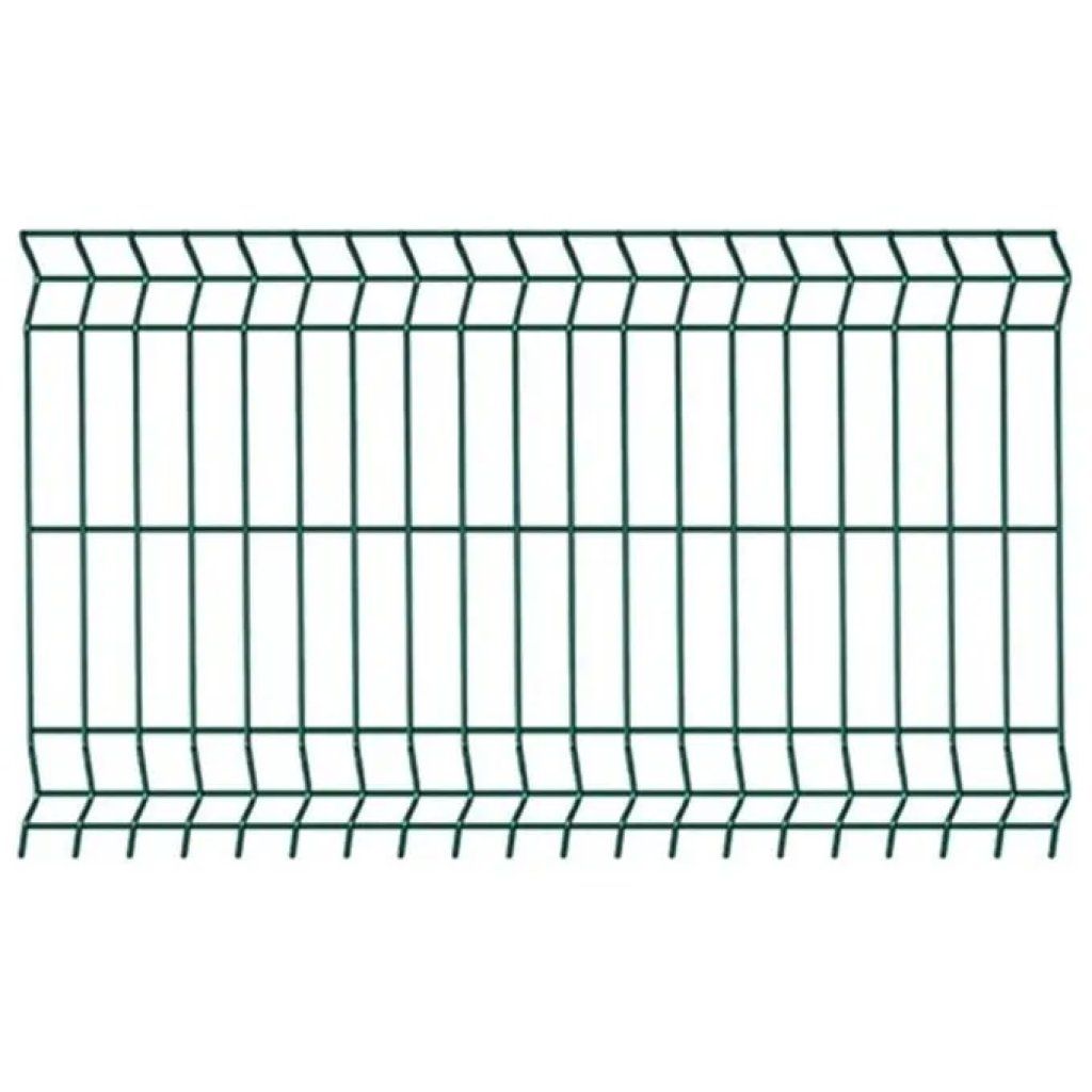 Vigor Pannello per Recinzione in Acciaio Verde 103 x 200 cm