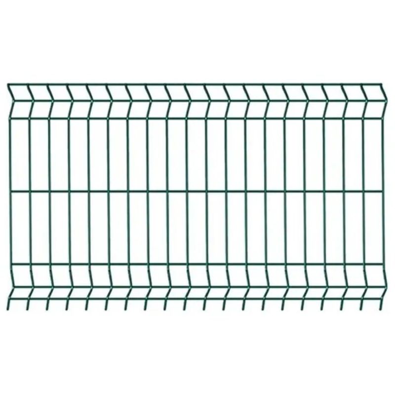 Vigor Pannello per Recinzione in Acciaio Verde 103 x 200 cm