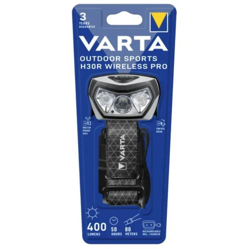 VARTA H30R Wireless Pro Torcia Frontale LED 400 lm