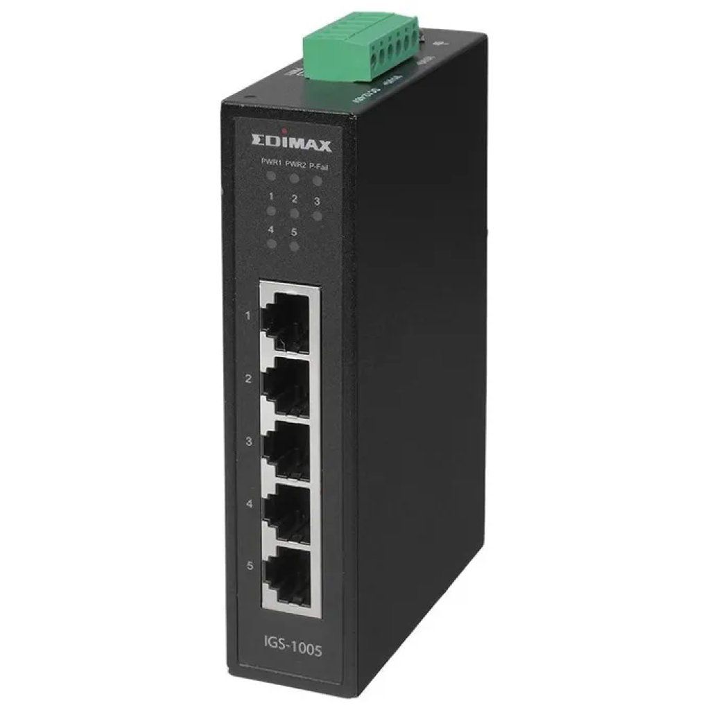 EDIMAX IGS-1005 Switch industriale Gigabit a 5 porte