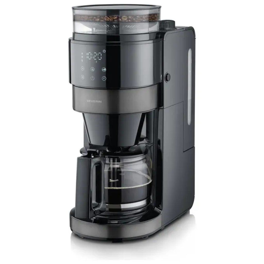 Severin KA 4830 – Macchina da caffè con macinatore integrato, 10 tazze, 900 W, nera