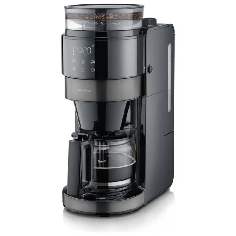 Severin KA 4830 – Macchina da caffè con macinatore integrato, 10 tazze, 900 W, nera