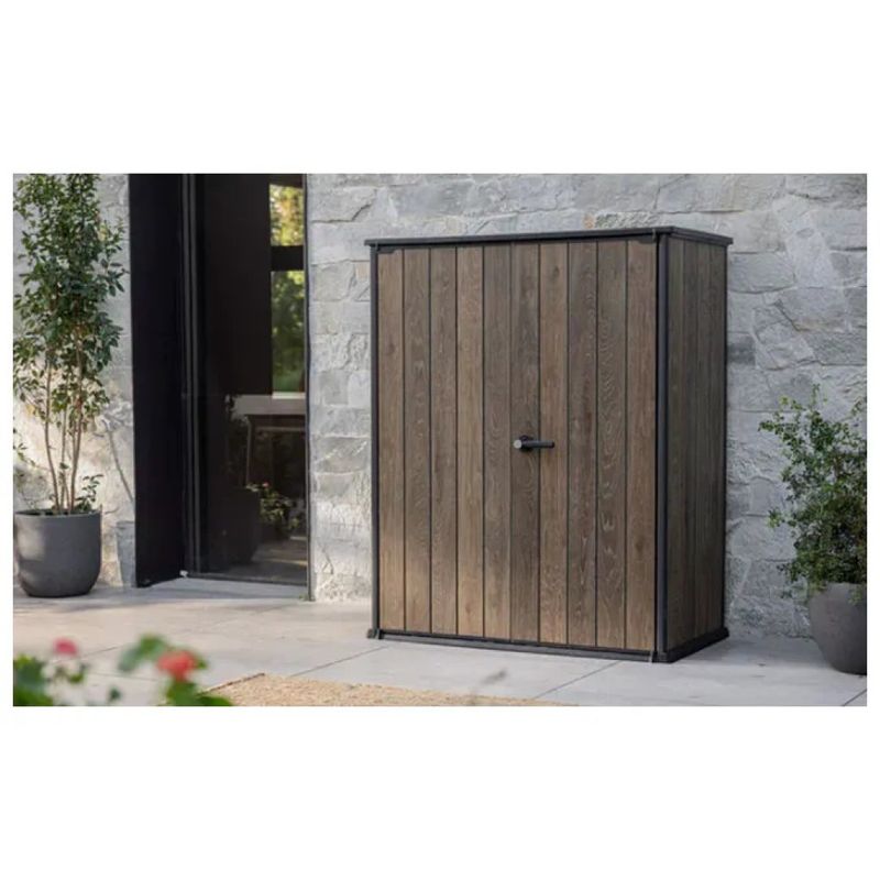 Keter Signature Armadio da Esterno Effetto Noce 1400 L