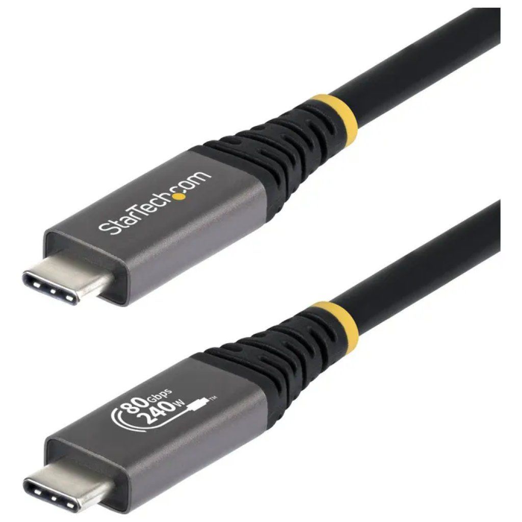 StarTech.com Cavo USB4 USB-C 80Gbps, 240W, 50 cm