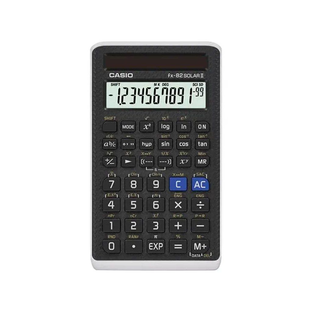 Casio FX-82Solar II Calcolatrice Scientifica Solare Nera