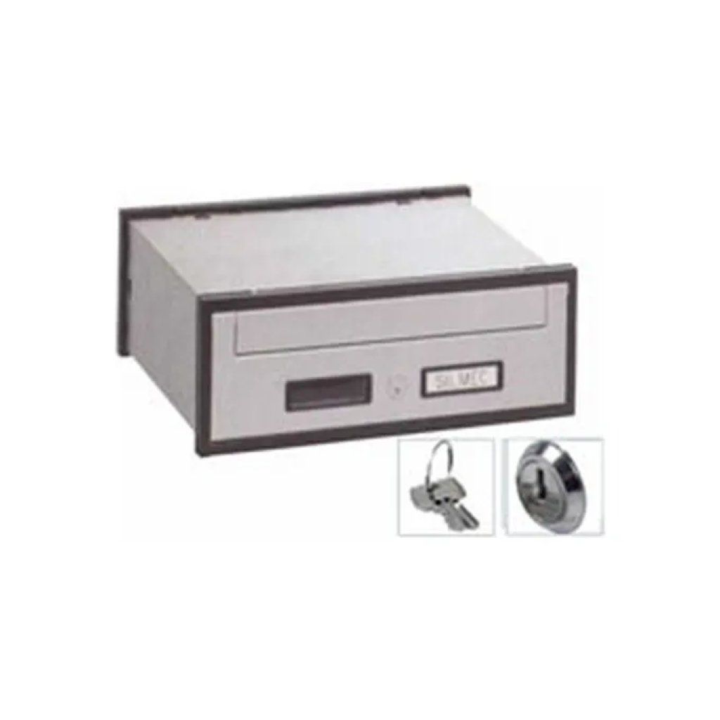 Silmec SC1 Casellario Postale Componibile in Alluminio, Argento