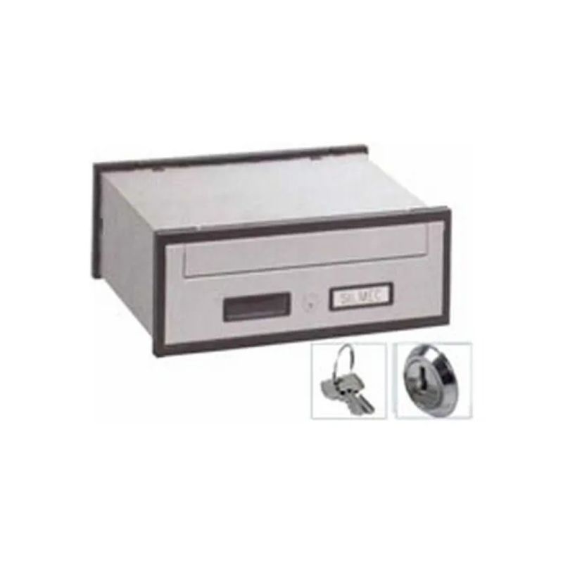 Silmec SC1 Casellario Postale Componibile in Alluminio, Argento