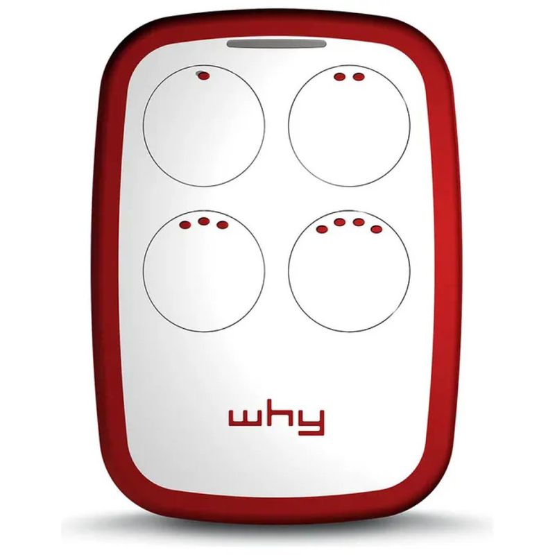 SICE WHY EVO NOA Radiocomando Universale 4 Tasti 286–868 MHz Rosso Granada