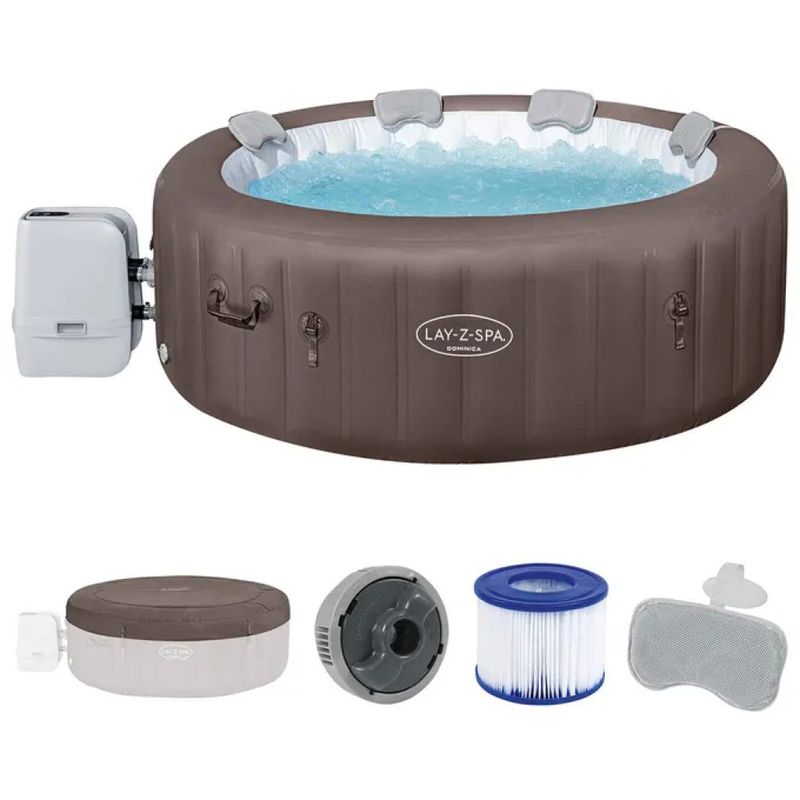 Bestway Lay-Z-Spa Dominica idromassaggio 4-6 posti marrone