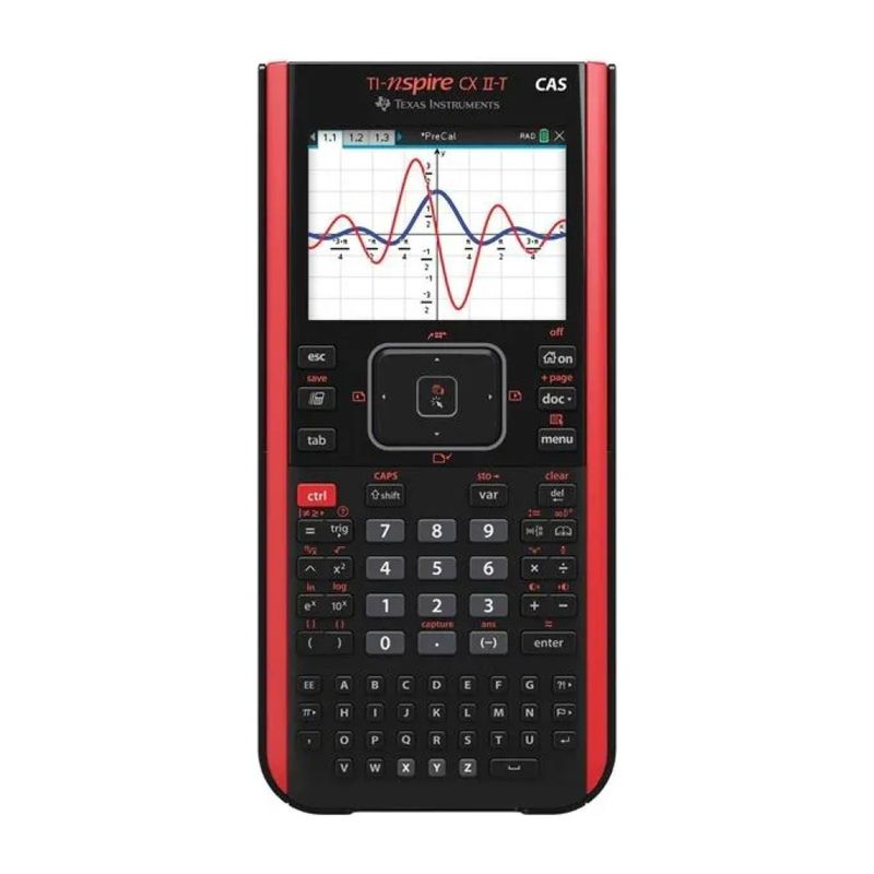 Texas Instruments TI-Nspire CX II-T Calcolatrice Grafica con CAS, Nero, Lingua Italiana