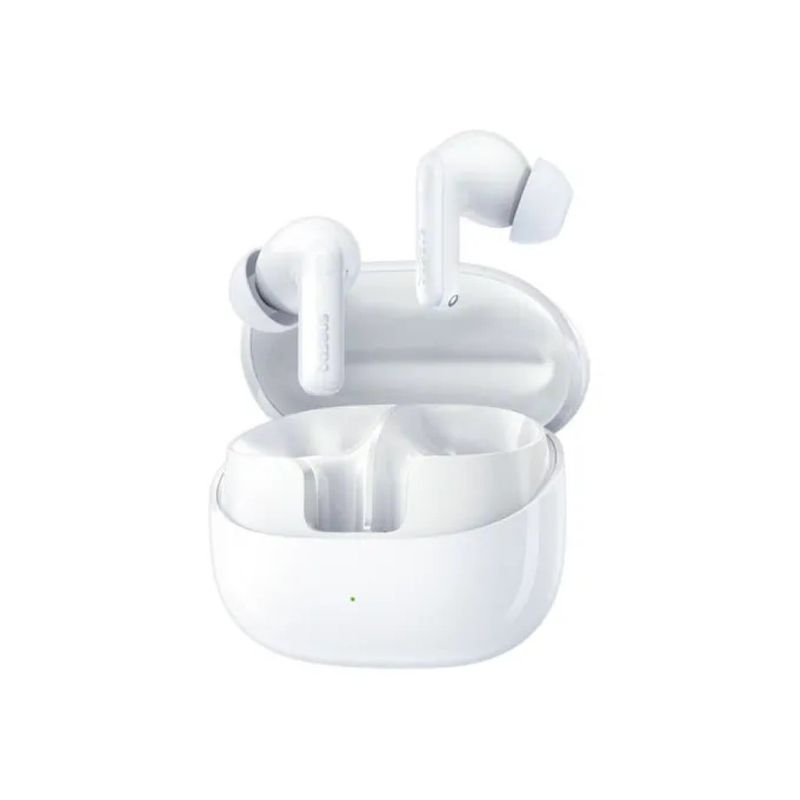 Baseus Bass BP1 Auricolari True Wireless ANC Bluetooth 6.0, IP55, Bianchi