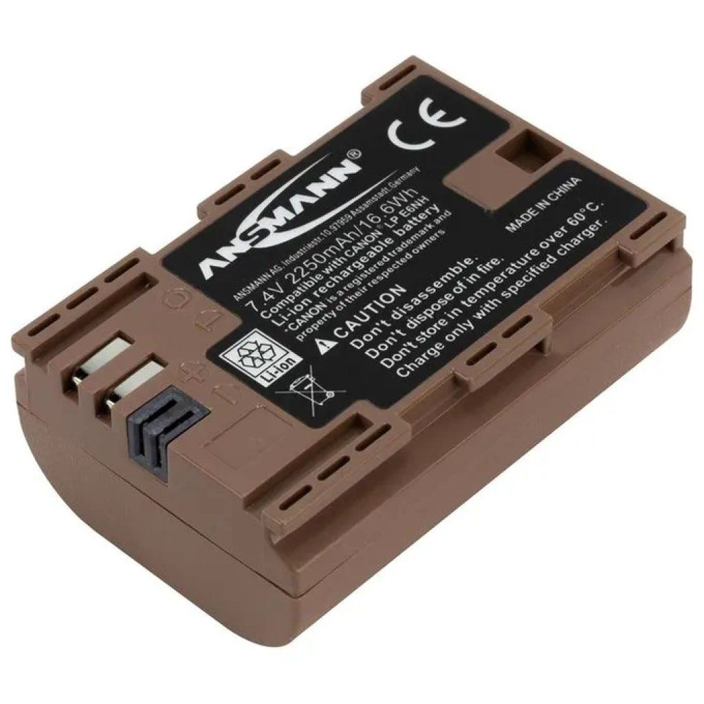 Ansmann A-CAN LPE6 NH Batteria Li-ion 2250 mAh per Canon